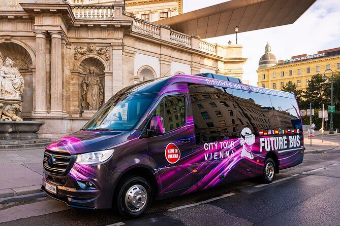 Future Bus Tours - Vienna's highlights bus tour with virtual reality - Museumsquartier pass-by and the ride toward the opera