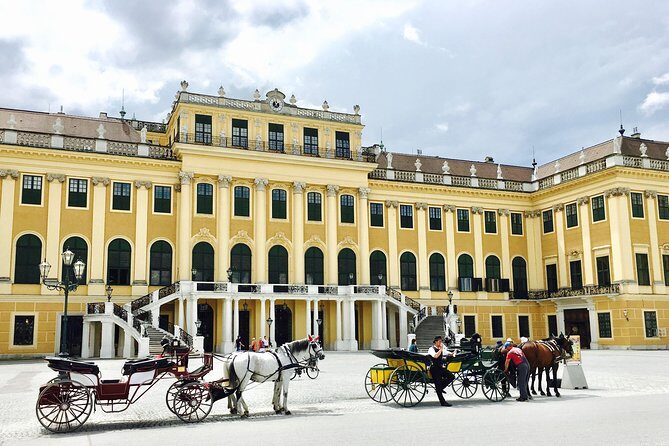 Grand Schoenbrunn Palace and Carriage Museum Tour Small Group - Neptune Fountain and the French garden layout you can follow