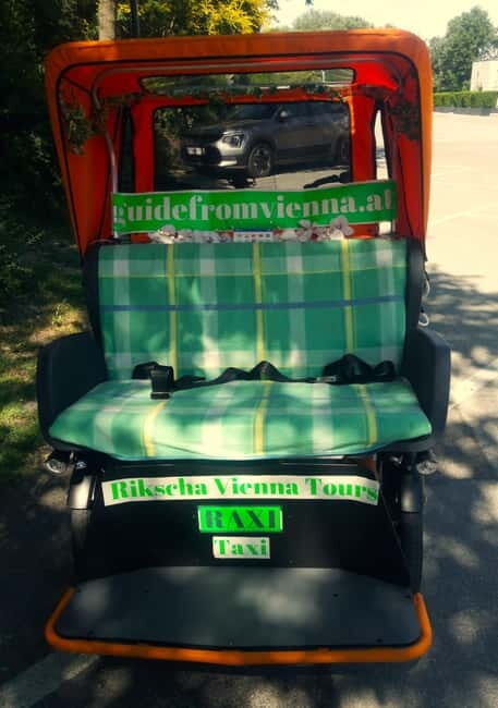 RAXI (Electric Rickshaw) Vienna Tours with two options - RAXI rules of the road: safety, engine heat, and the no-recording policy