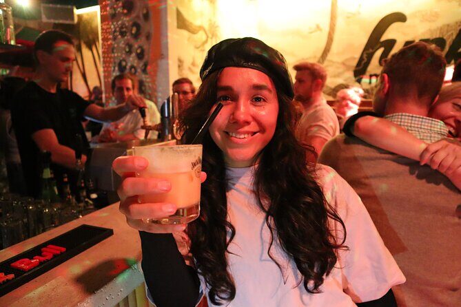 Saturday Night Pub Crawl for Professionals in Vienna, Austria - Daiquiri Shotothek: Glow-in-the-Dark Fun With a Free Shot Per Cocktail