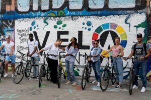 Vienna by bike in small groups max 12pax - Prater and Urania Sternwarte: ferris wheel energy without the theme park time