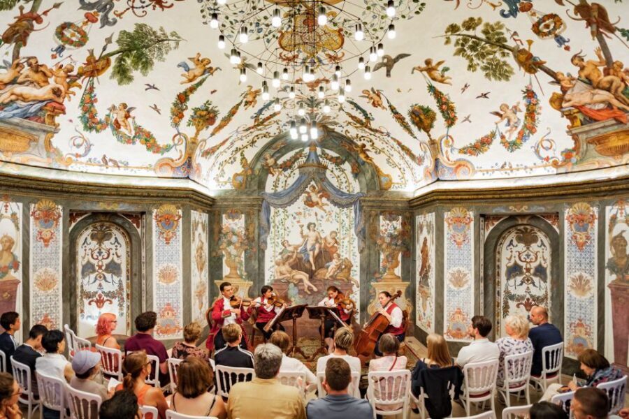 Vienna: Classical Concert at Mozart's First House - Entering the Sala Terrena Frescoes Before the Music
