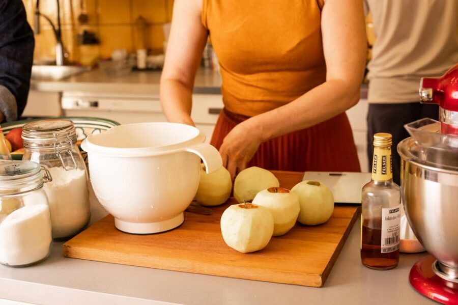 Vienna; Cooking Class: Make Schnitzel & Apple Strudel - What You’ll Make: Potato Soup and the Schnitzel-Salad Combo