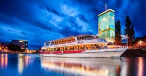 Vienna: Evening Cruise Along The Danube - Boarding the MS Vindobona / MS Blue Danube / MS Wien: What to Expect Onboard