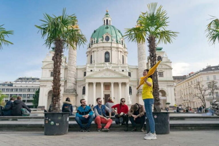 Vienna: Historical Walking Tour - Hitler and the 1900s - Starting at the YELLOW Prime Tours umbrella: how the 2 hours flow
